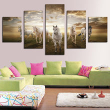 Framed Horse Canvas Art Print Wall Art Picture for Living Room Decor Painting Free Shipping