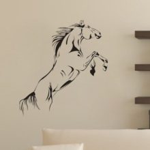 Jumping Horse Wall Stickers Vinyl Decal Stylish Home Graphics Decoration